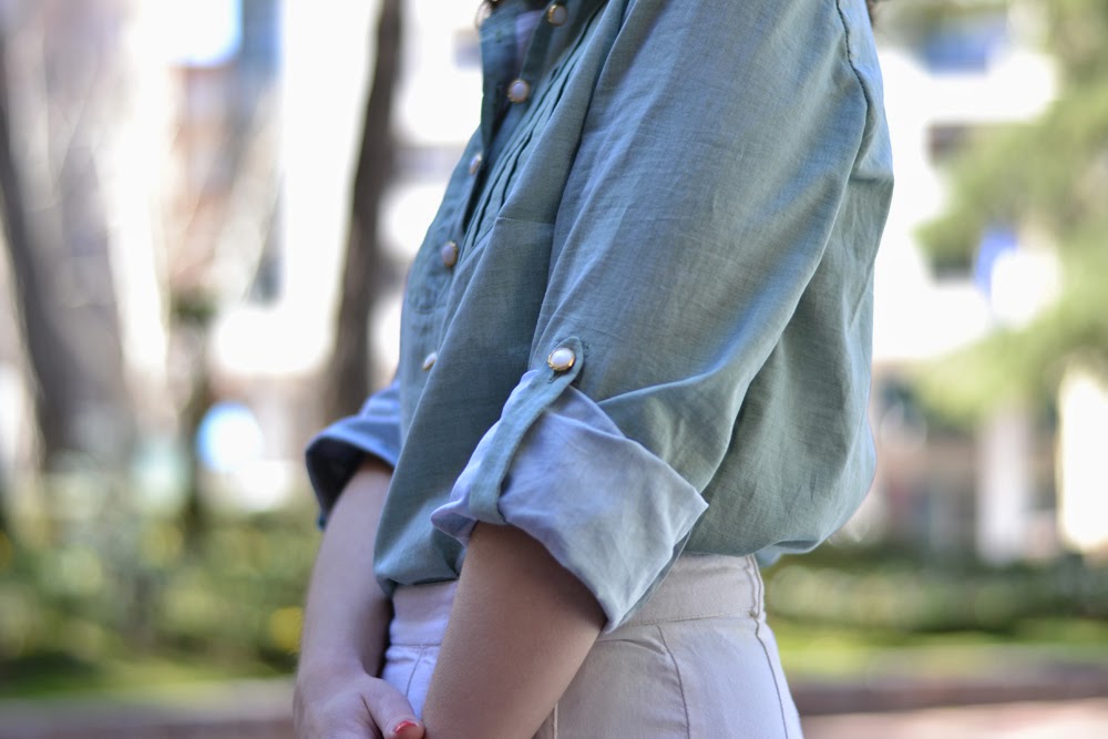 How to Style Classic White Button Down - Jadore-Fashion