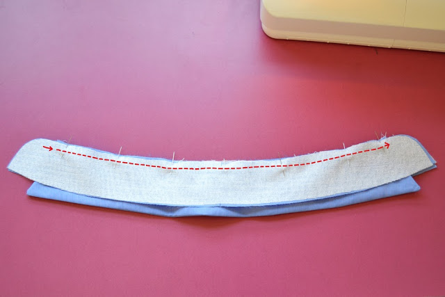 shirt collar, tutorial, undercollar, uppercollar