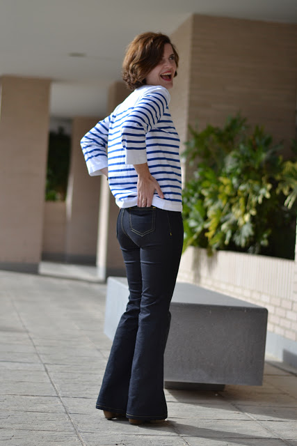 Jane Birkin bell bottoms - her favorite pair of jeans seen on her over 20  years + period of time.