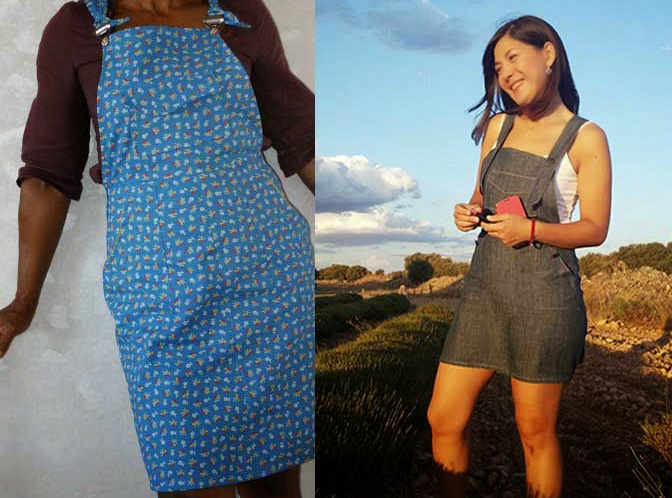 dungaree pinafore dress